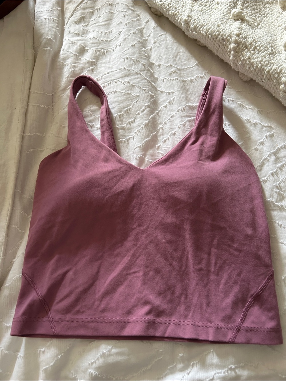 lululemon athletica Dusty Mauve V-Neck Tank Top